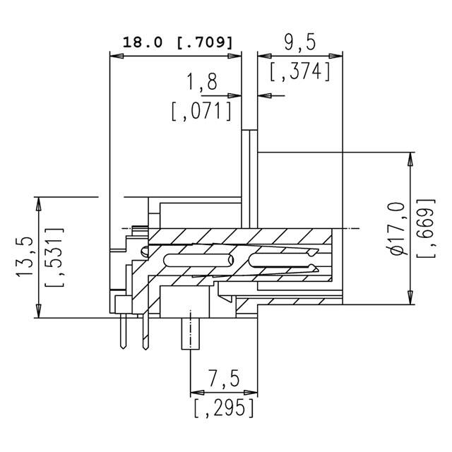 T 3427 600 Amphenol Tuchel Industrial  Gruppi di connettori circolari